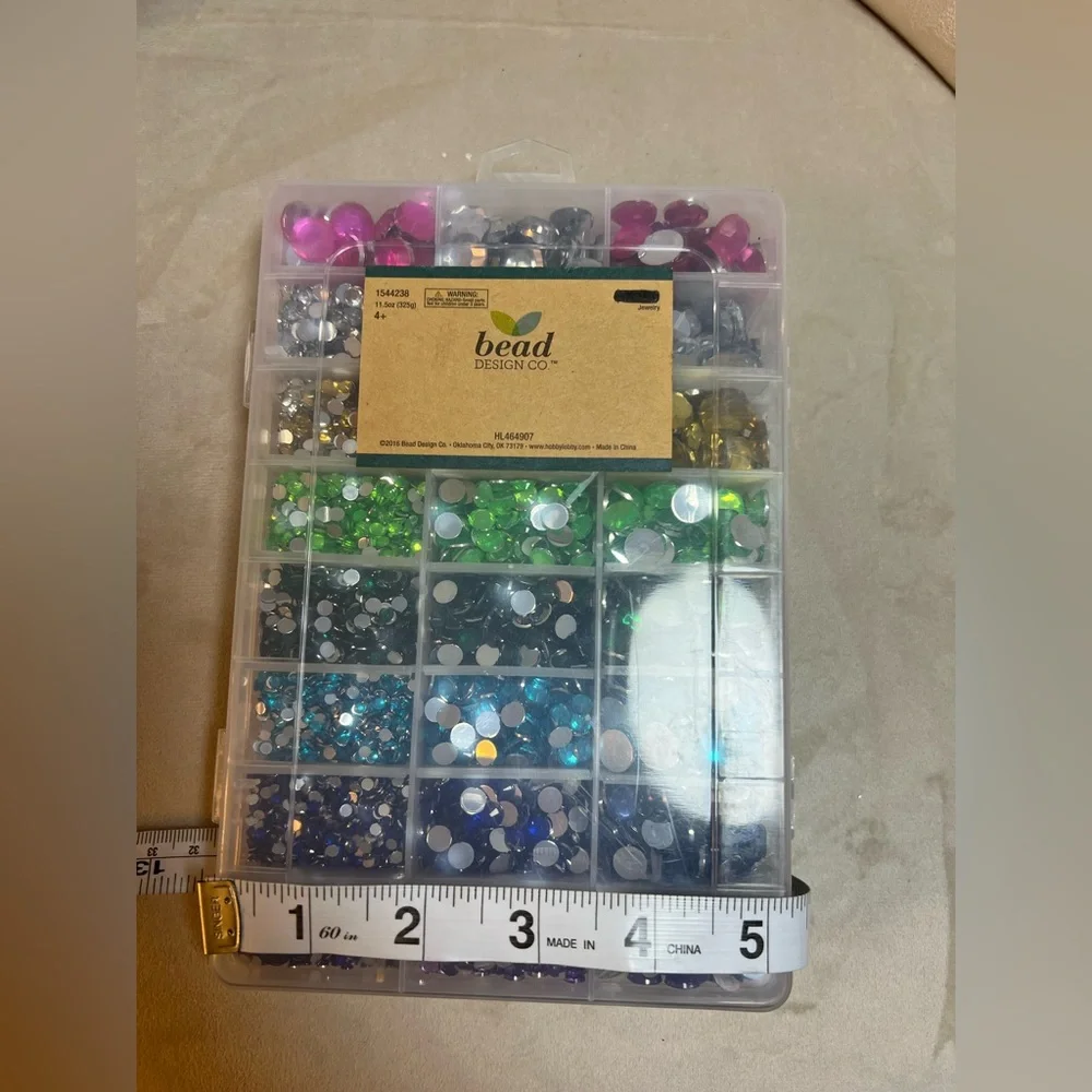 Rhinestone Box‎ Round Flatback  multiple colors